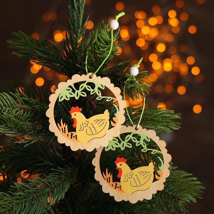 Набор декоративных подвесок «Курочки» 2 шт., 1×10×13 см
Набор декоративных подвесок «Курочки» 2 шт., 1×10×13 см