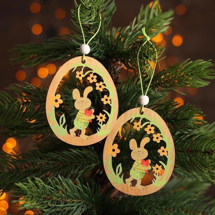 Набор декоративных подвесок «Пасхальный зайчик в яйце» 2 шт., 1×10×13 см
Набор декоративных подвесок «Пасхальный зайчик в яйце» 2 шт., 1×10×13 см