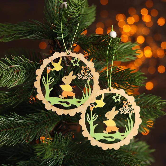 Набор декоративных подвесок «Пасхальные зайчики» 2 шт., 1×10×13 см
Набор декоративных подвесок «Пасхальные зайчики» 2 шт., 1×10×13 см