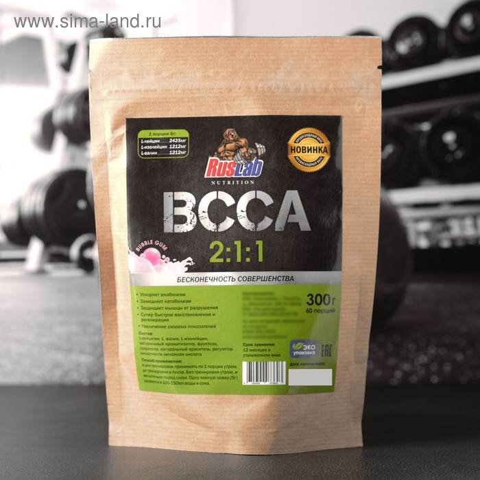 BCCA 2:1:1 Бабл гам 300 г
BCCA 2:1:1 Бабл гам 300 г