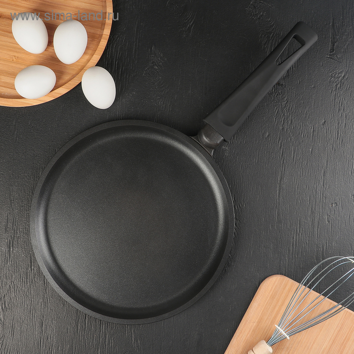 Сковорода блинная «Премьера», d=24 см, пластиковая ручка, антипригарное покрытие
Сковорода блинная «Премьера», d=24 см, пластиковая ручка, антипригарное покрытие