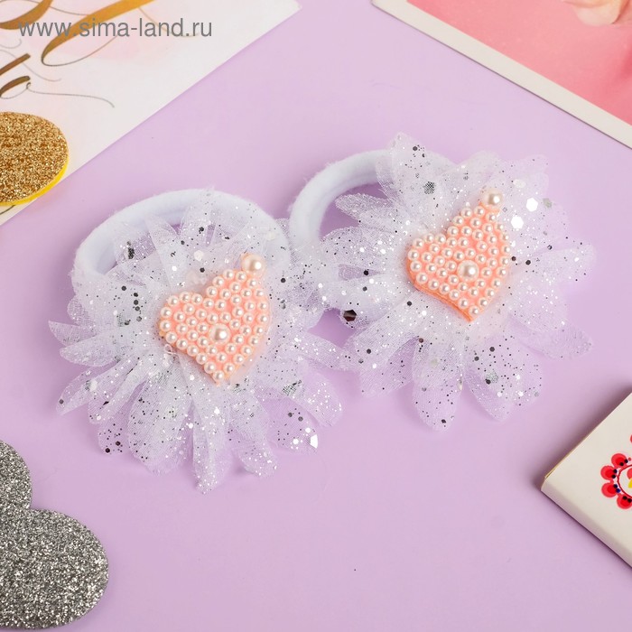 Резинка для волос "Первоклашка" (цена за пару) сердечко, персиково-белый
Резинка для волос "Первоклашка" (цена за пару) сердечко, персиково-белый