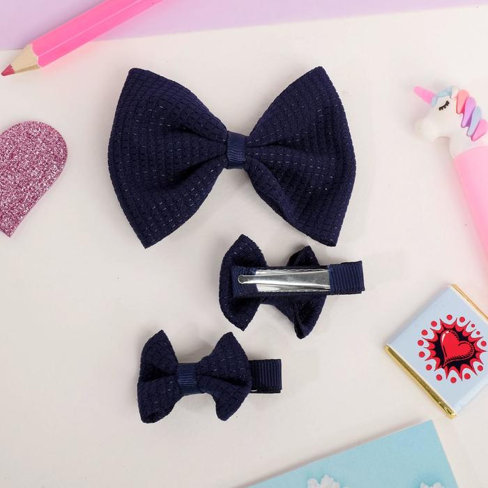 Зажим для волос "Классика" (набор 3 шт) синий
Зажим для волос "Классика" (набор 3 шт) синий