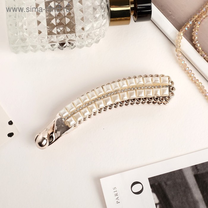 Банан для волос "Вирджиния" бусины квадрат, 10,5 см, золото
Банан для волос "Вирджиния" бусины квадрат, 10,5 см, золото