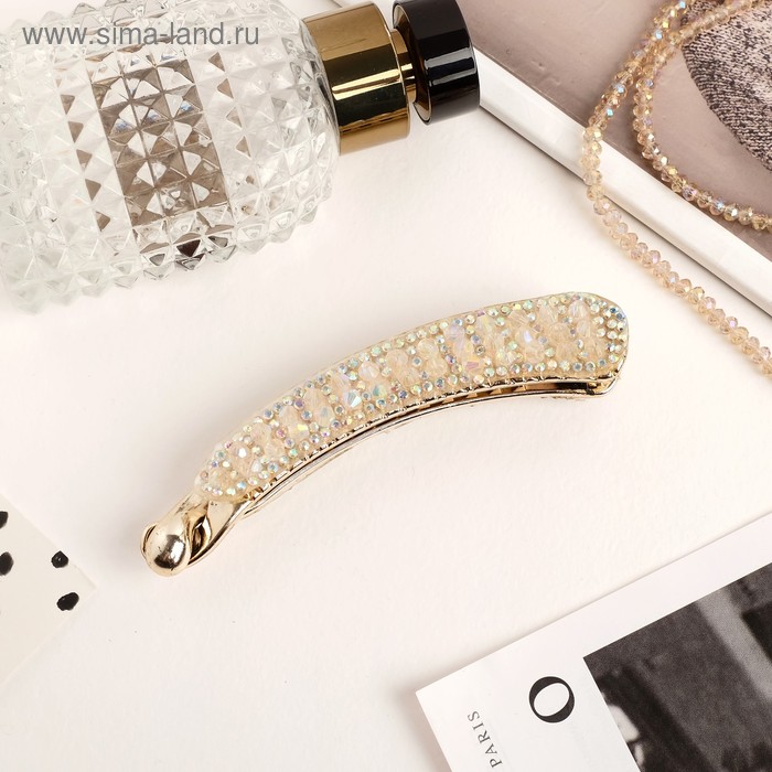 Банан для волос "Вирджиния" кристальная россыпь, 10,5 см, золото 
Банан для волос "Вирджиния" кристальная россыпь, 10,5 см, золото