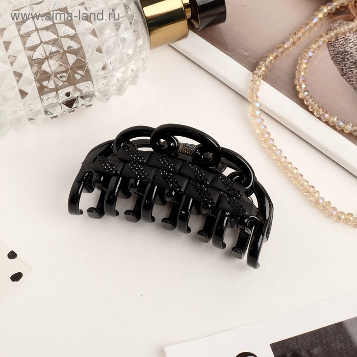 Краб для волос "Галатея" 7 см, кружева, чёрный
Краб для волос "Галатея" 7 см, кружева, чёрный