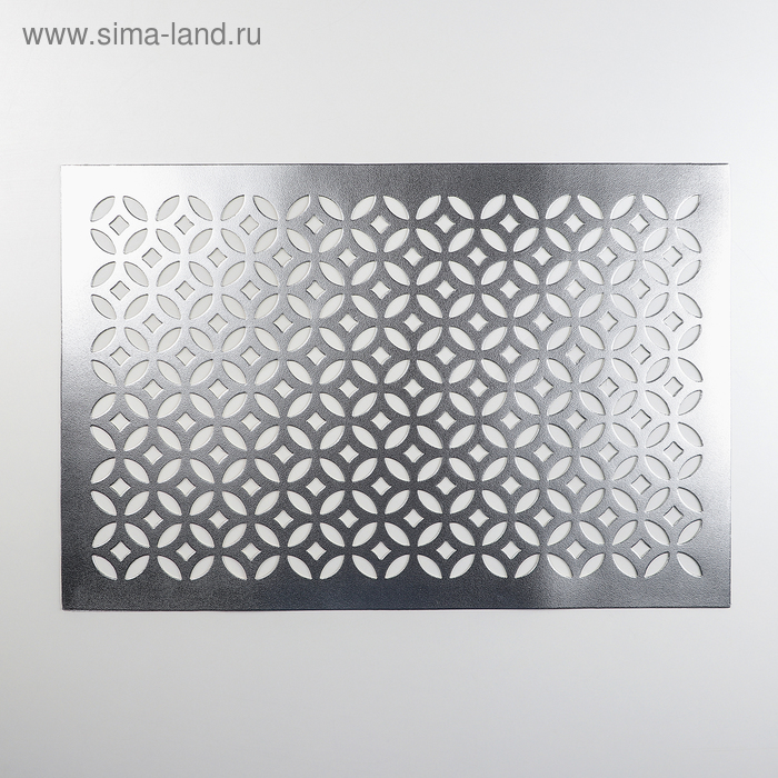 фото Салфетка сервировочная на стол «грани», 45×30 см, цвет серебряный