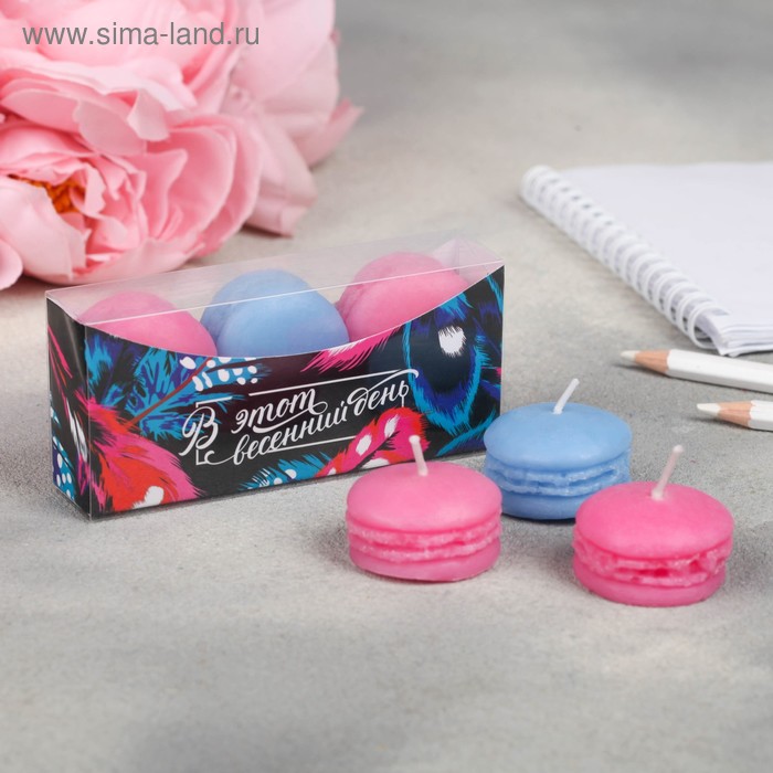 Набор свечей-макарун «Пёрышки», 11 х 5 см
Набор свечей-макарун «Пёрышки», 11 х 5 см