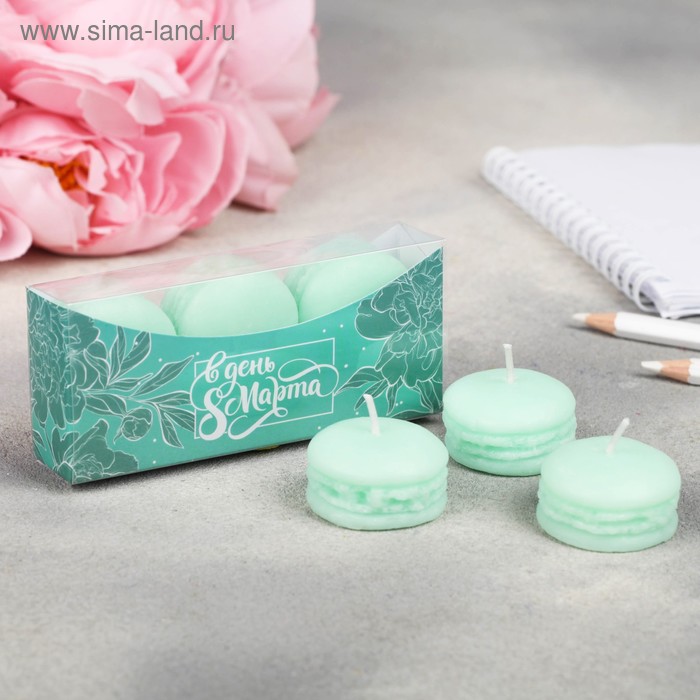 Набор свечей-макарун «Бирюза», 11 х 5 см
Набор свечей-макарун «Бирюза», 11 х 5 см