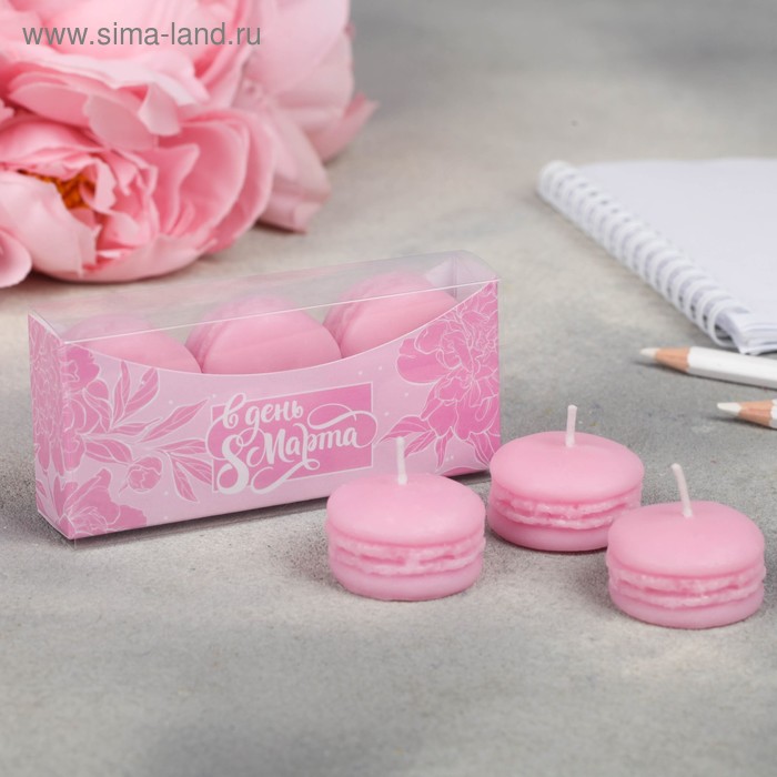 Набор свечей-макарун «Розовый», 11 х 5 см
Набор свечей-макарун «Розовый», 11 х 5 см