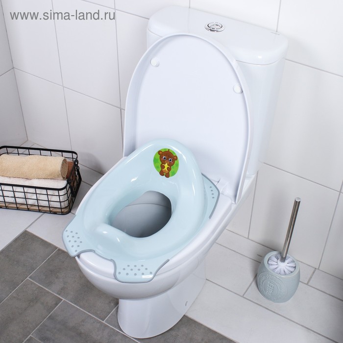 Детская накладка - сиденье на унитаз «Мишка», цвет голубой
Детская накладка - сиденье на унитаз «Мишка», цвет голубой