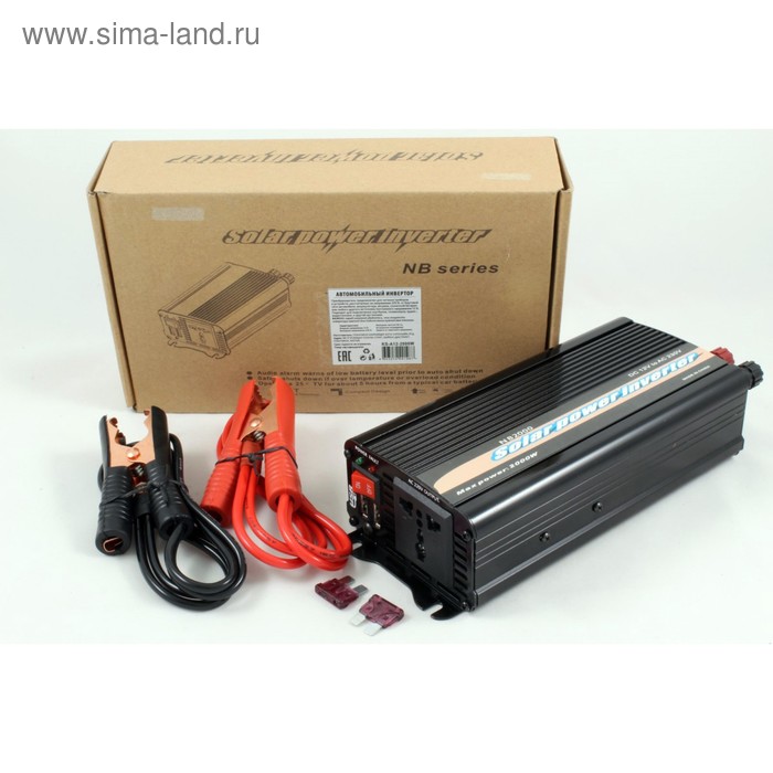 Инвертор 12/220 В KS-A12-2000 Вт, напрямую от АКБ, USB разъем, усиленные провода, запасные предохранители
Инвертор 12/220 В KS-A12-2000 Вт, напрямую от АКБ, USB разъем, усиленные провода, запасные предохранители