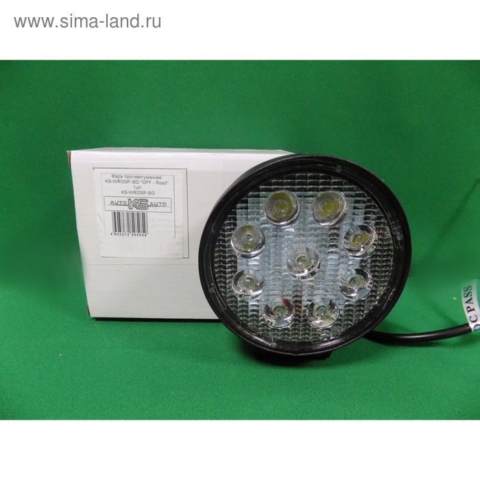 Фара светодиодная OFF ROAD, KS-WR009F-BG, 9 диодов, 27 Вт, рассеиваемый свет, алюминиевый корпус, пылевлагозащищенный, 115х55х130 мм, 12/24 В
Фара светодиодная OFF ROAD, KS-WR009F-BG, 9 диодов, 27 Вт, рассеиваемый свет, алюминиевый корпус, пылевлагозащищенный, 115х55х130 мм, 12/24 В