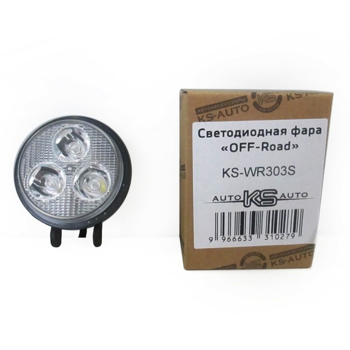 Фара светодиодная OFF ROAD, KS-WR303S, 3 диода, 9 Вт, направленный свет, алюминиевый корпус, пылевлагозащищенный, 85х45х100 мм, 12/24 В
Фара светодиодная OFF ROAD, KS-WR303S, 3 диода, 9 Вт, направленный свет, алюминиевый корпус, пылевлагозащищенный, 85х45х100 мм, 12/24 В