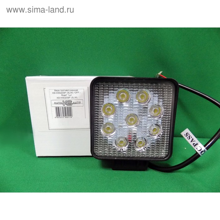 Фара светодиодная OFF ROAD, KS-WSQ009F (SLIM), 9 диодов, 27 Вт, рассеиваемый свет, алюминиевый корпус, пылевлагозащищенный, 105х28х125 мм, 12/24 В
Фара светодиодная OFF ROAD, KS-WSQ009F (SLIM), 9 диодов, 27 Вт, рассеиваемый свет, алюминиевый корпус, пылевлагозащищенный, 105х28х125 мм, 12/24 В