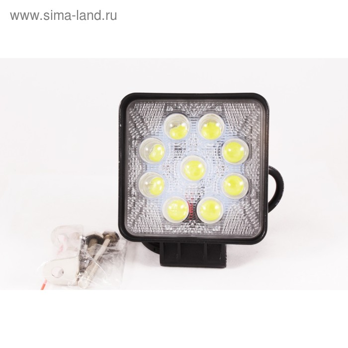 Фара светодиодная OFF ROAD, KS-WSQ009S-LENS, 9 диодов, 27 Вт, линза, направленный свет, алюминиевый корпус, пылевлагозащищенный, 105х50х125 мм, 12/24
Фара светодиодная OFF ROAD, KS-WSQ009S-LENS, 9 диодов, 27 Вт, линза, направленный свет, алюминиевый корпус, пылевлагозащищенный, 105х50х125 мм, 12/24