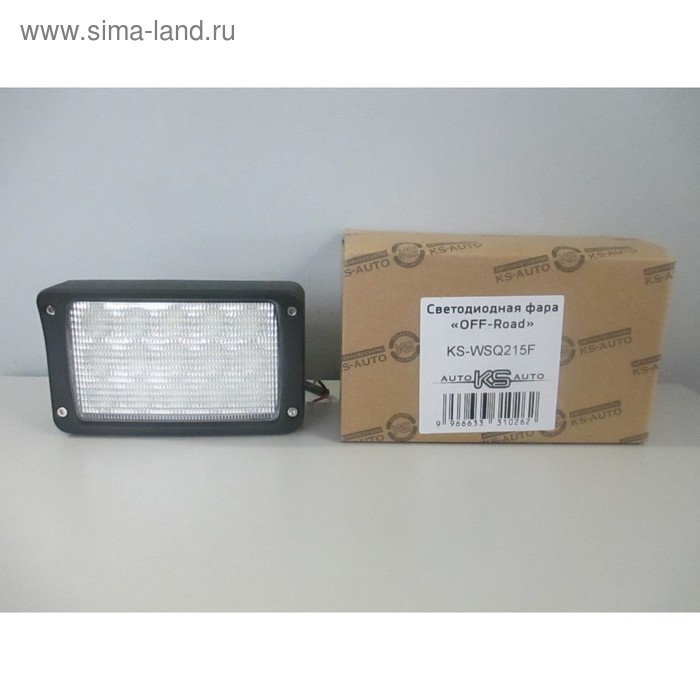 Фара светодиодная OFF ROAD, KS-WSQ215F, 15 диодов, 45 Вт, рассеиваемый свет, алюминиевый корпус, пылевлагозащищенный, 155х75х90 мм, 12/24 В
Фара светодиодная OFF ROAD, KS-WSQ215F, 15 диодов, 45 Вт, рассеиваемый свет, алюминиевый корпус, пылевлагозащищенный, 155х75х90 мм, 12/24 В