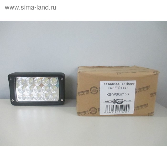 Фара светодиодная OFF ROAD, KS-WSQ215S, 15 диодов, 45 Вт, направленный свет, алюминиевый корпус, пылевлагозащищенный, 155х75х90 мм, 12/24 В
Фара светодиодная OFF ROAD, KS-WSQ215S, 15 диодов, 45 Вт, направленный свет, алюминиевый корпус, пылевлагозащищенный, 155х75х90 мм, 12/24 В