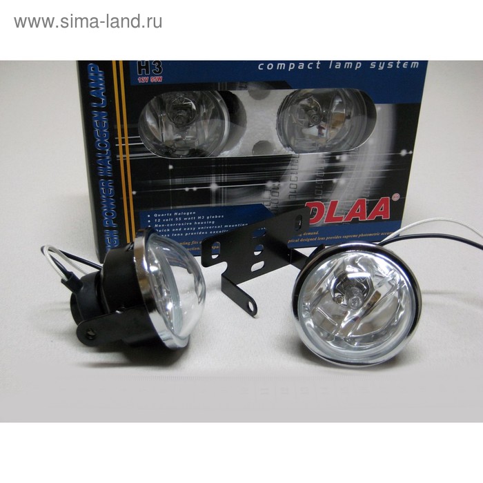 фото Фара противотуманная la-1013 w, 65х65х65 мм, набор 2 шт dlaa