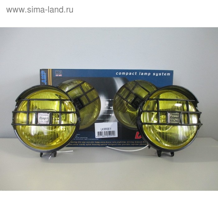 фото Фара противотуманная la-1090b y, 125х70х125 мм, набор 2 шт dlaa