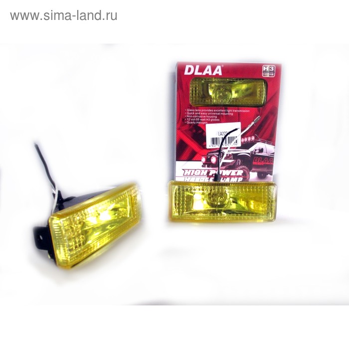 фото Фара противотуманная la-222 y, 123х70х45 мм, набор 2 шт dlaa