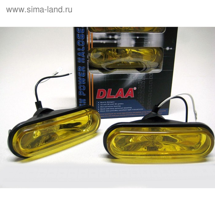 фото Фара противотуманная la-8050 y, 120х62х40 мм, набор 2 шт dlaa