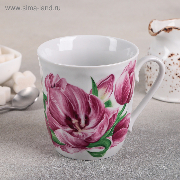 Кружка «Розовые тюльпаны», 350 мл
Кружка «Розовые тюльпаны», 350 мл