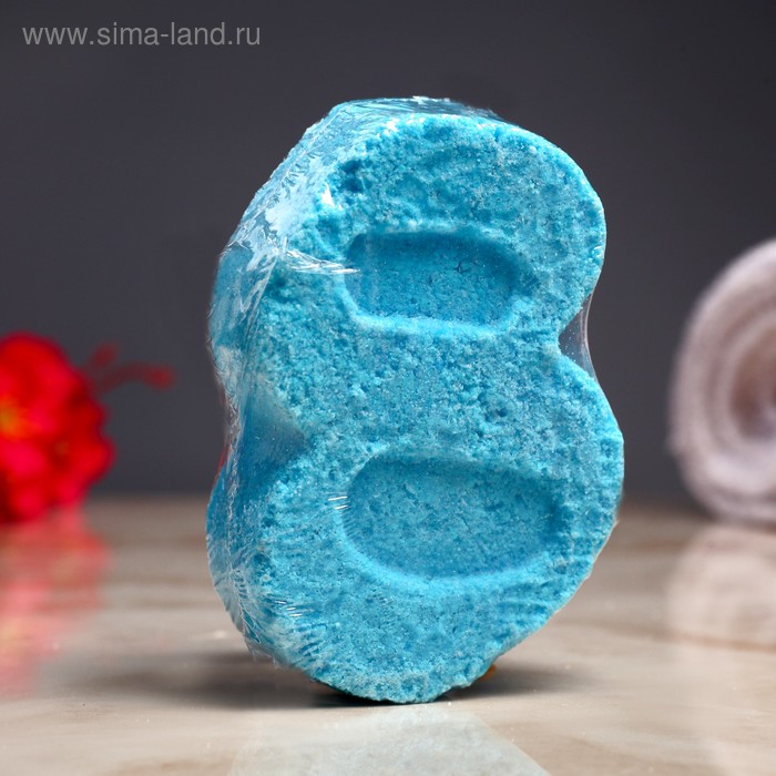 Шипучая бомбочка "С 8 марта" с ароматом шоколада, голубая
Шипучая бомбочка "С 8 марта" с ароматом шоколада, голубая