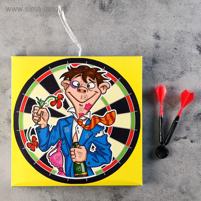 Дартс "Прикол", 2 дротика, d=25 см
Дартс "Прикол", 2 дротика, d=25 см