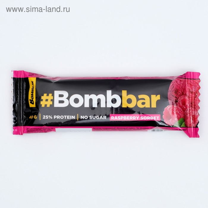 Протеиновый батончик Bombbar, в шоколаде, малиновый сорбет, спортивное питание, 40 г
Протеиновый батончик Bombbar, в шоколаде, малиновый сорбет, спортивное питание, 40 г