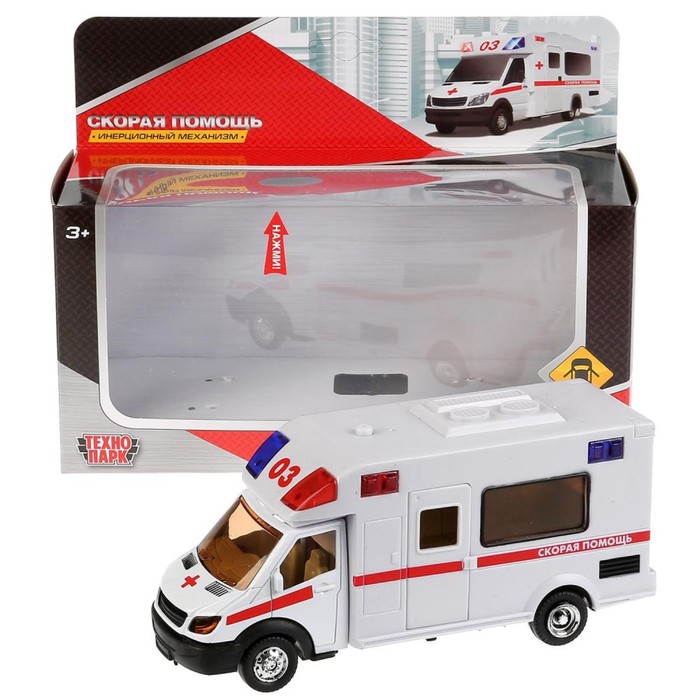 Машина металлическая «Скорая помощь» 17 см, световые и звуковые эффекты, открываются двери, инерционная
Машина металлическая «Скорая помощь» 17 см, световые и звуковые эффекты, открываются двери, инерционная