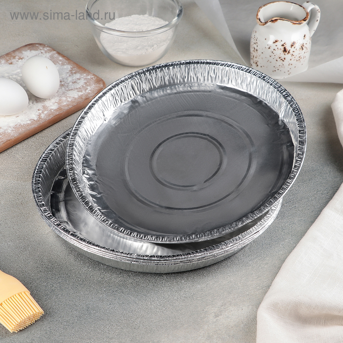 Набор форм для выпечки из фольги, d=24 см, 5 шт
Набор форм для выпечки из фольги, d=24 см, 5 шт