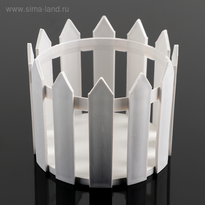 Кашпо круглое «Заборчик», цвет белый
Кашпо круглое «Заборчик», цвет белый