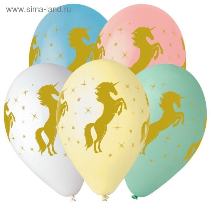 Шар латексный 14" «Золотой единорог», 4-сторонний, пастель, набор 25 шт., МИКС
Шар латексный 14" «Золотой единорог», 4-сторонний, пастель, набор 25 шт., МИКС