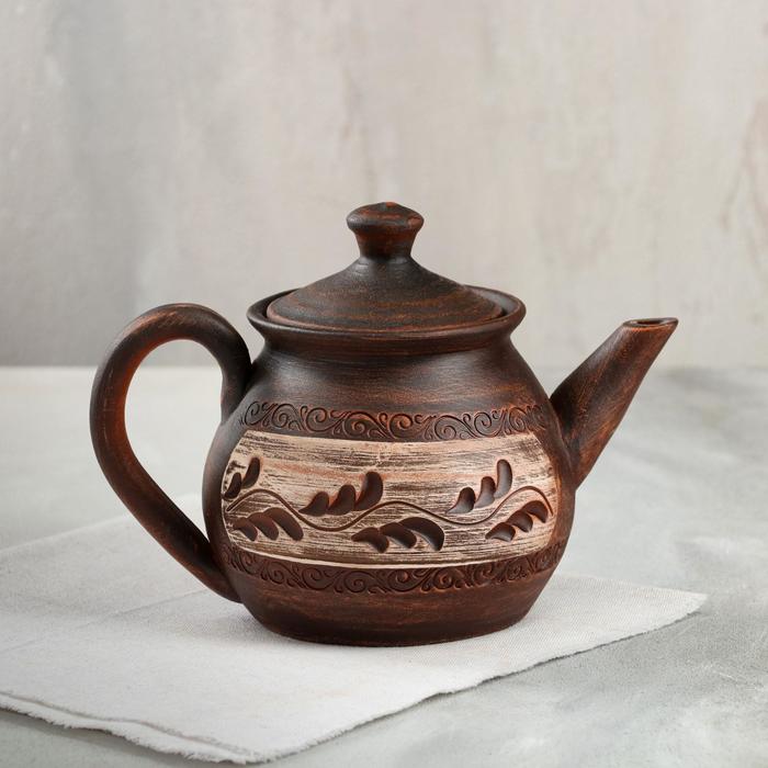 Чайник "Гончарный", роспись ангобом, красная глина, 1 л
Чайник "Гончарный", роспись ангобом, красная глина, 1 л