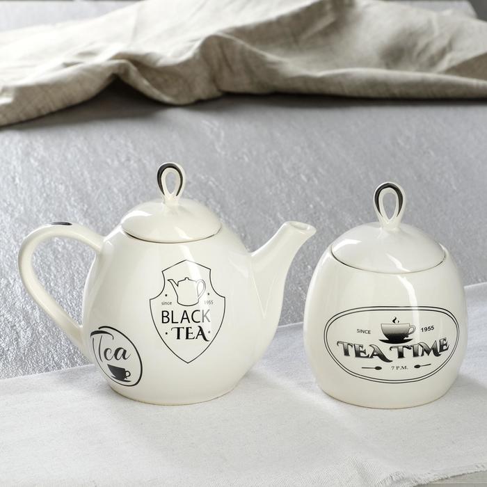 Набор чайный "Петелька", 2 предмета, белый, деколь чай, 0.8/0.5 л, микс 
Набор чайный "Петелька", 2 предмета, белый, деколь чай, 0.8/0.5 л, микс