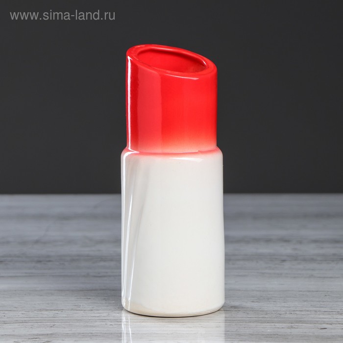 Ваза керамическая "Помада", настольная, красный цвет, 18 см, микс
Ваза керамическая "Помада", настольная, красный цвет, 18 см, микс