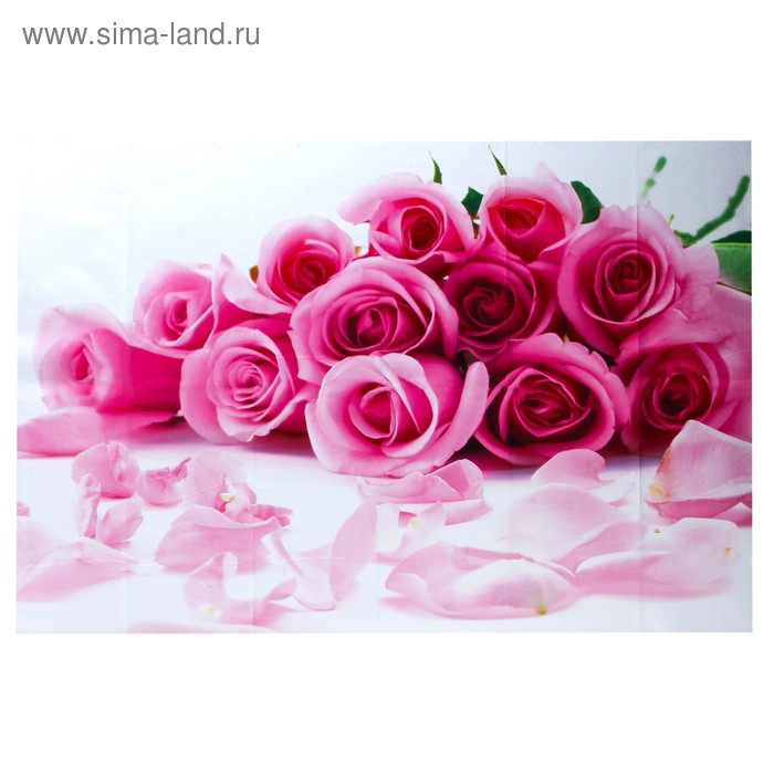 Наклейка на кафельную плитку "Букет розовых роз" 90х60 см
Наклейка на кафельную плитку "Букет розовых роз" 90х60 см