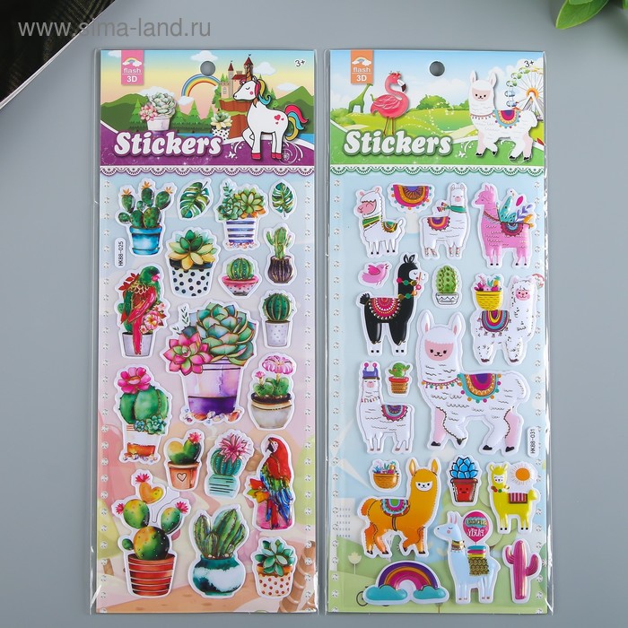 Наклейка пластик "Кактусы/Ламы" выпуклая с золотой обводкой МИКС 28х11 см
Наклейка пластик "Кактусы/Ламы" выпуклая с золотой обводкой МИКС 28х11 см