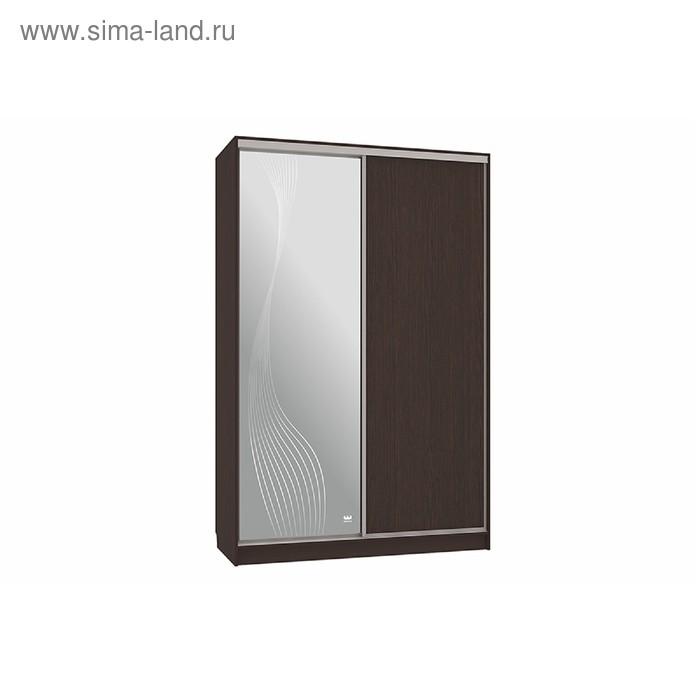 Шкаф-купе "Гранд 1-600 волны 1", 1500x600x2300, Венге 
Шкаф-купе "Гранд 1-600 волны 1", 1500x600x2300, Венге