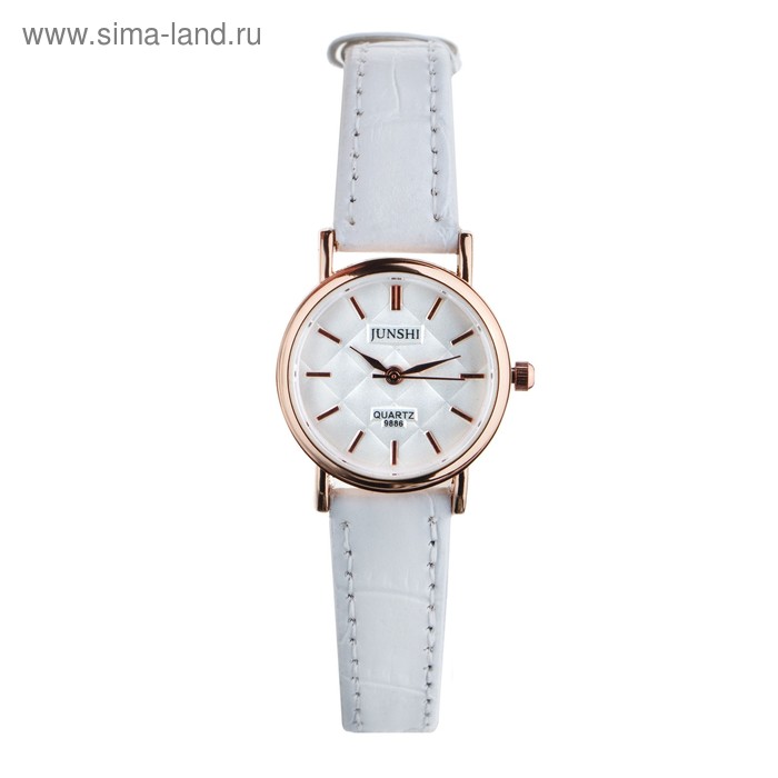 Часы наручные женские "Алецио", d=2.5 см, белый ремешок
Часы наручные женские "Алецио", d=2.5 см, белый ремешок