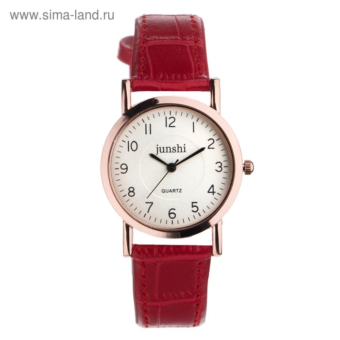 Часы наручные женские "Аннеси", d=2.5 см, красный ремешок
Часы наручные женские "Аннеси", d=2.5 см, красный ремешок