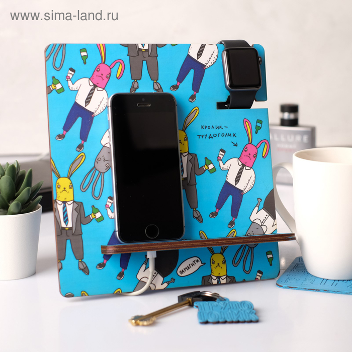 фото Органайзер составной "трудоголик" кролик, 19,5 х 20,5 см