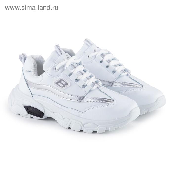 фото Кроссовки женские, цвет белый, размер 41 ex-tim