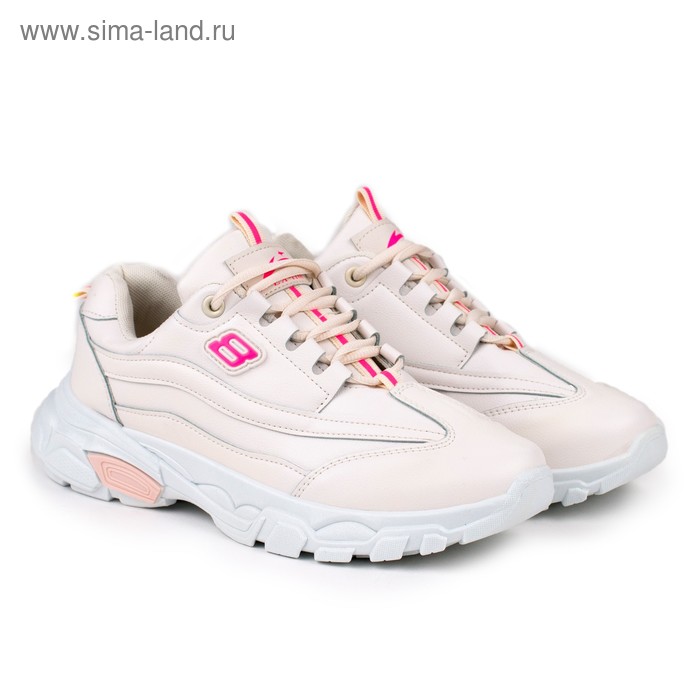 фото Кроссовки женские, цвет бежевый, размер 38 ex-tim