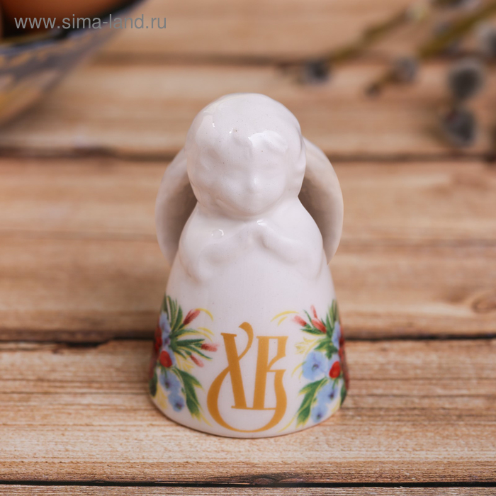 Колокольчик в форме ангела «ХВ. Цветы», 4 × 6 см
Колокольчик в форме ангела «ХВ. Цветы», 4 × 6 см