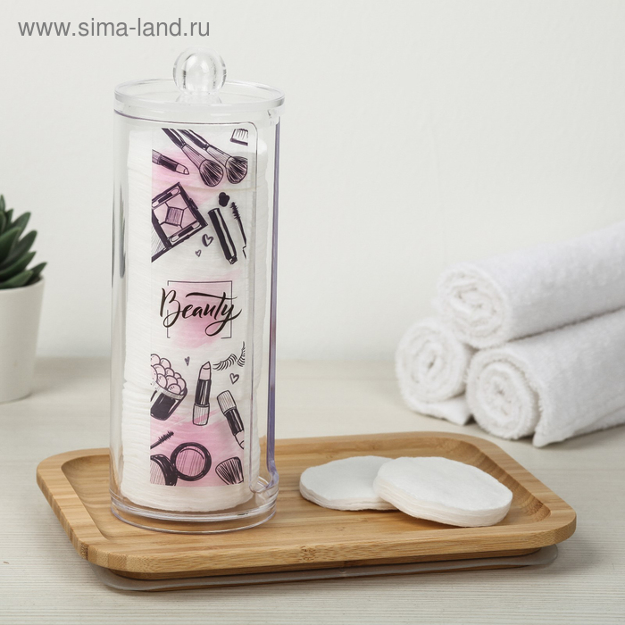 Органайзер для ватных дисков "Beauty",20 х 8 см
Органайзер для ватных дисков "Beauty",20 х 8 см