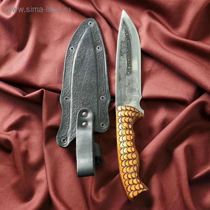 Нож кавказский, туристический "Зодиак" с ножнами, сталь - 40х13, жженый орех, 14.5 см
Нож кавказский, туристический "Зодиак" с ножнами, сталь - 40х13, жженый орех, 14.5 см