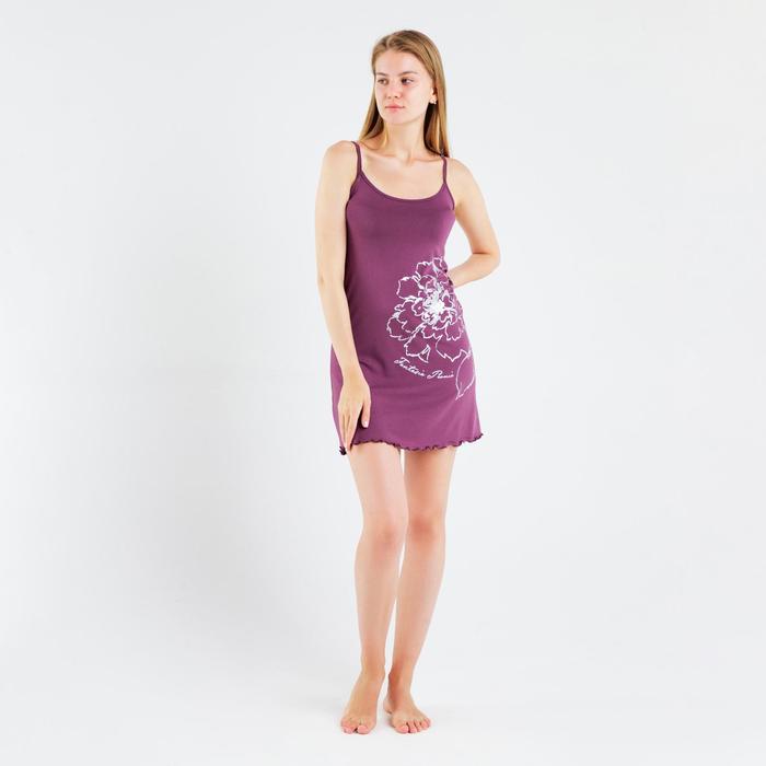 Ночная сорочка женская, цвет тёмно-лиловый, размер 52
Ночная сорочка женская, цвет тёмно-лиловый, размер 52