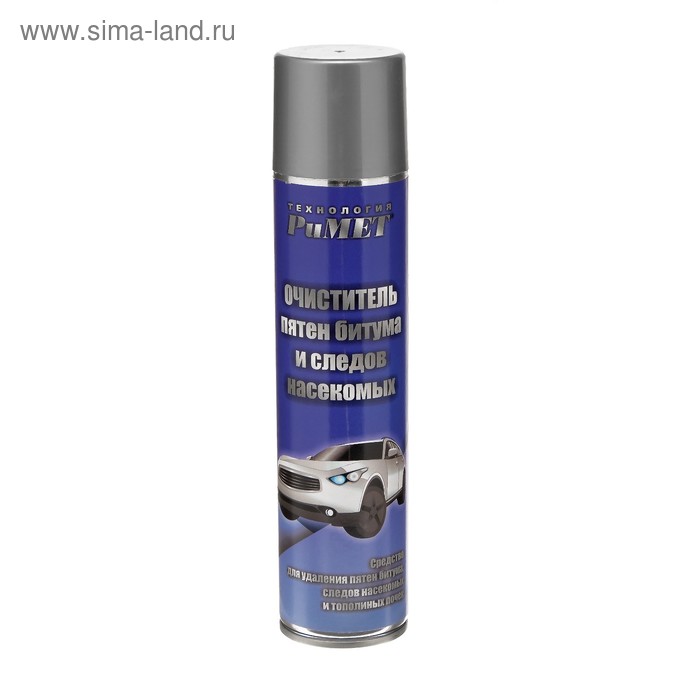 Очиститель пятен битума и следов насекомых РиМЕТ, аэрозоль, 400 мл
Очиститель пятен битума и следов насекомых РиМЕТ, аэрозоль, 400 мл